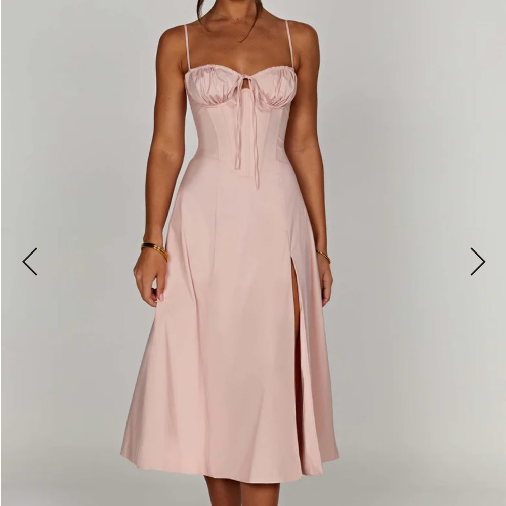 DEANNA MIDI DRESS -
BLUSH